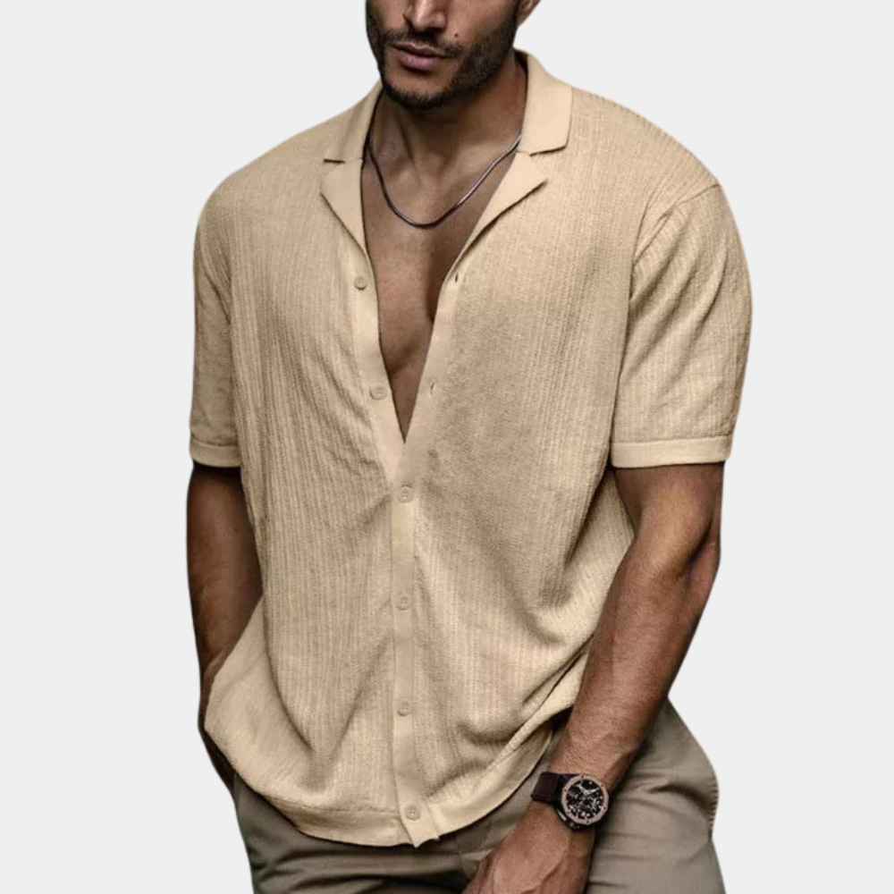 Herren Hemd | Slimfit | Mit Knopfleiste | Sommer Linen