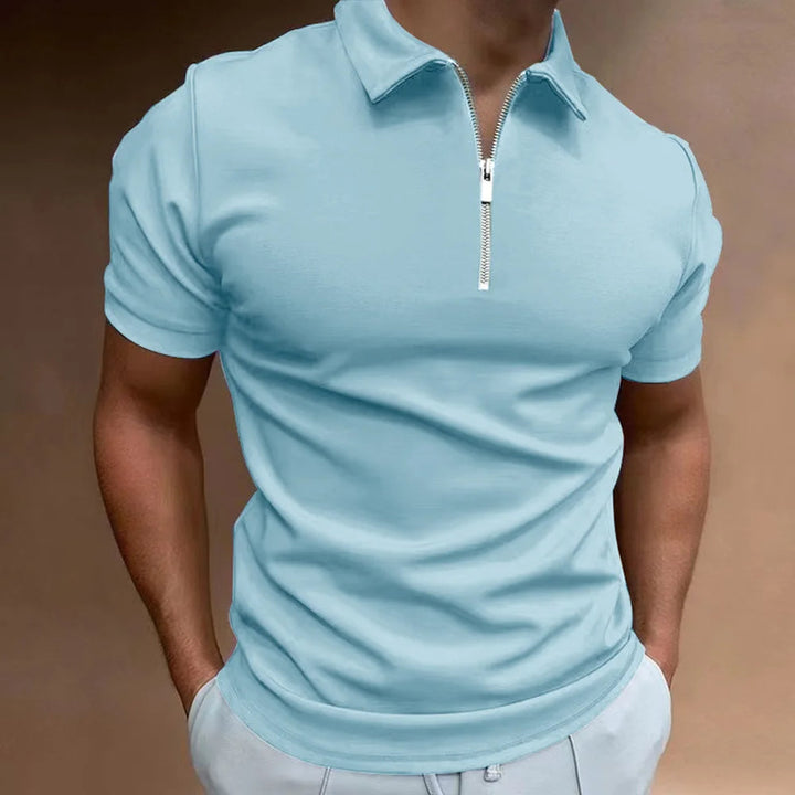 Herren Poloshirt | Slimfit | Reißverschluss | Sommer