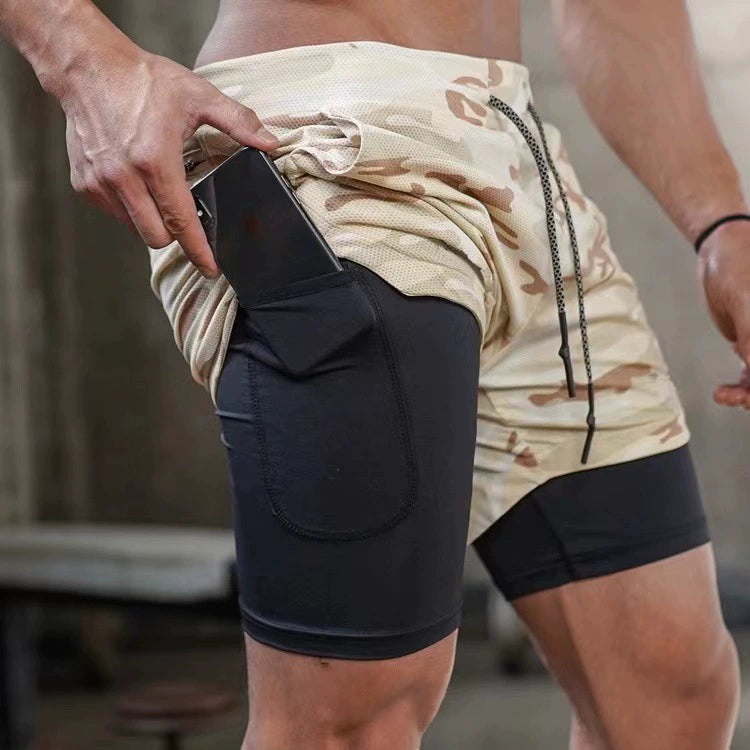 Herren Shorts | Sport | Mit Binnenhose Hybrid | Sommer