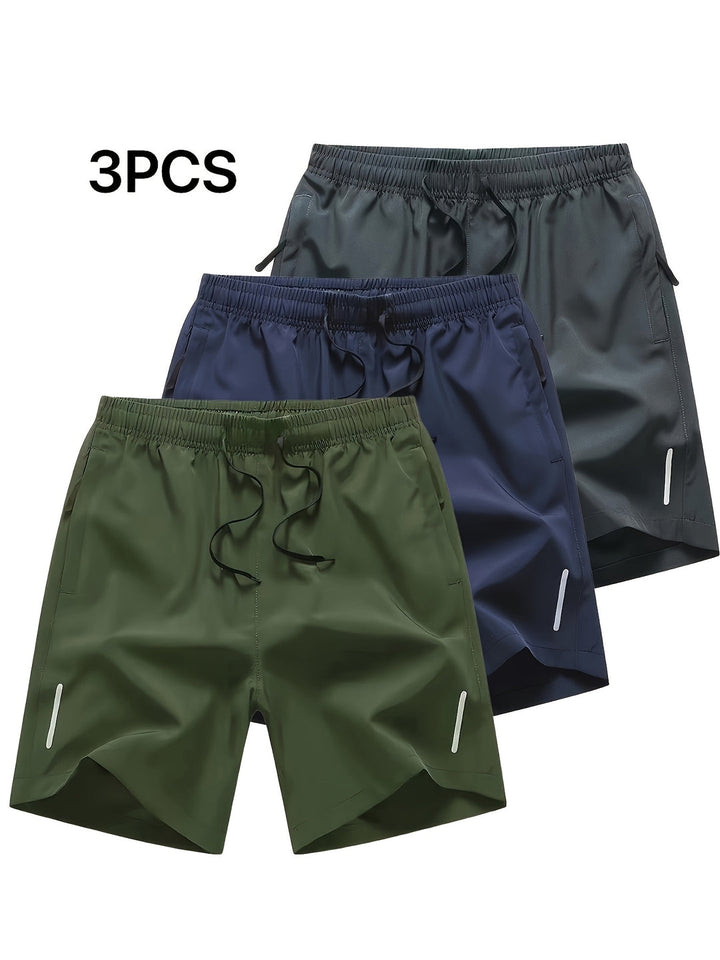 Herren Shorts Set | Gerade| Elastischer Bund Mit Kordel | Sommer