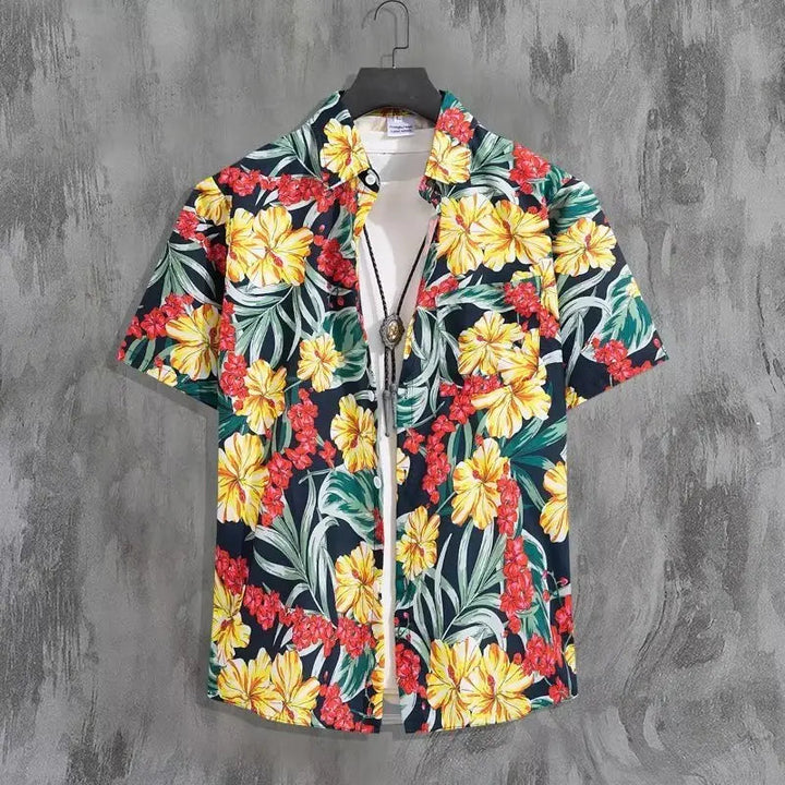 Herren Shirt | Oversized | Blumenprint | Sommer