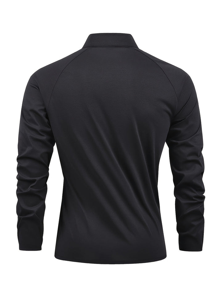 Herren Tops | Slimfit | Lange Ärmel | Halbreißverschluss