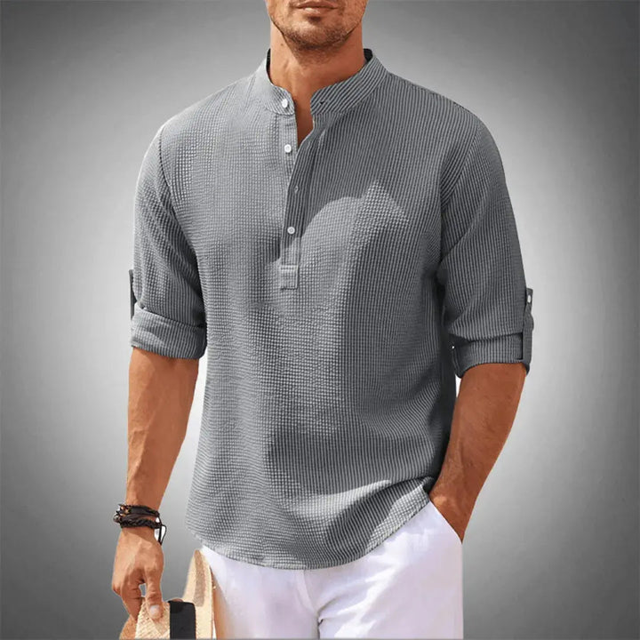 Hemd Herren | Leichter Strukturlook Modern | Trend Kleider Herren