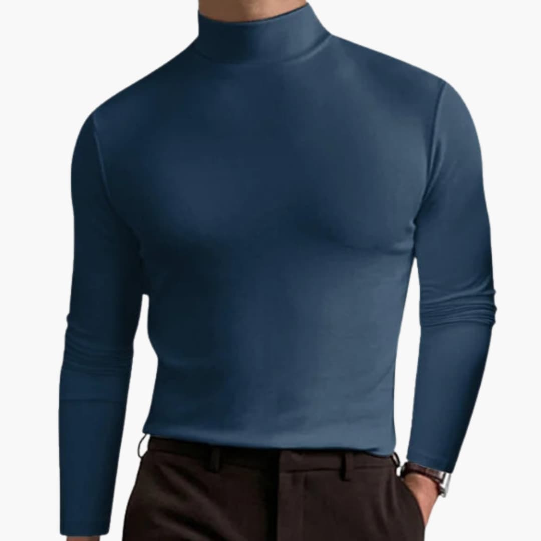 Rollkragenpullover Herren | Slim Fit Weiche Struktur | Modern Pullover Herren