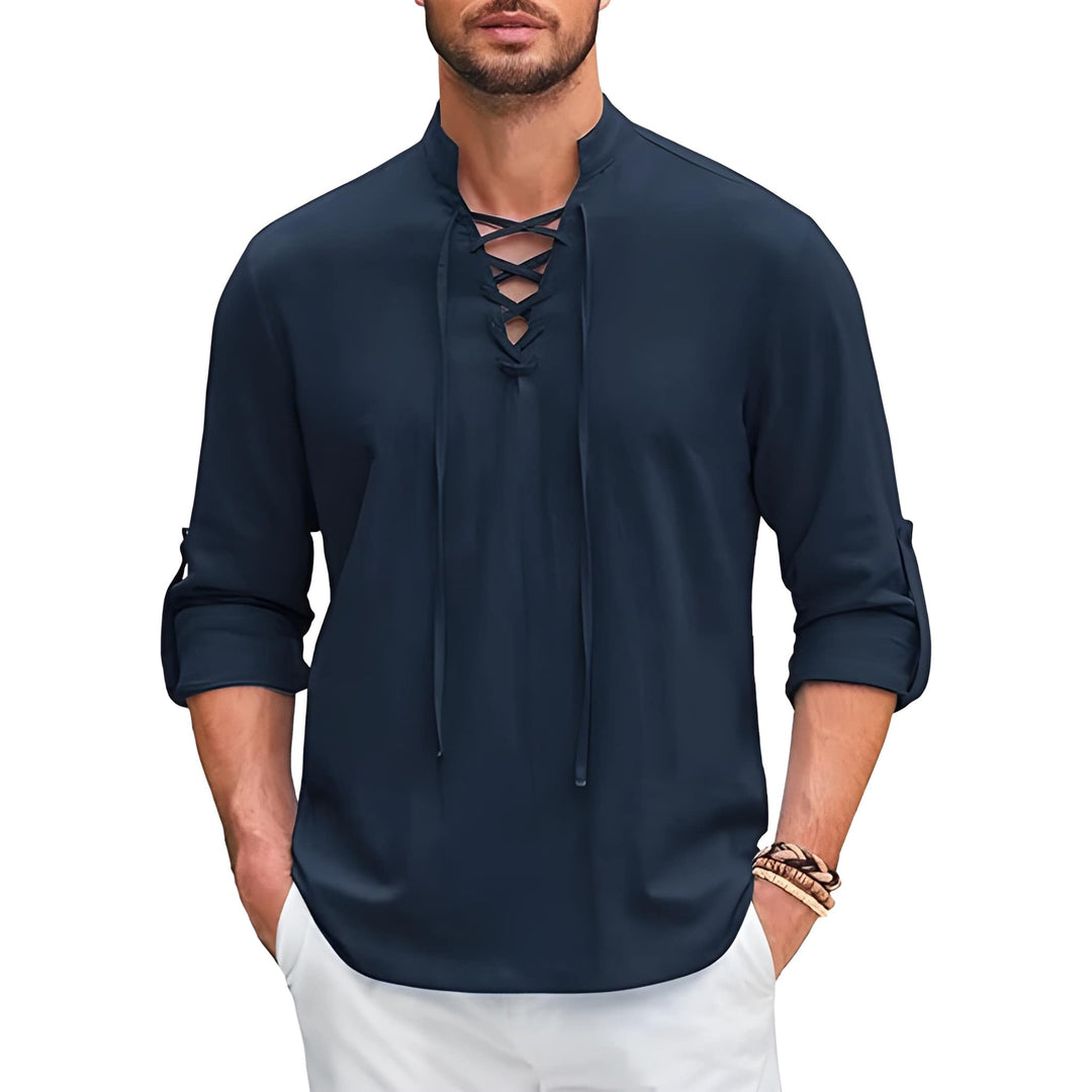 Herren Top | Straight | Mit Schnürung | Sommer