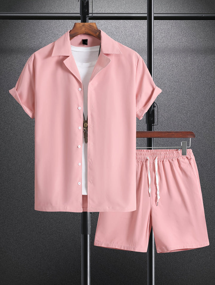 Herren Set | Straight Clean | Mit Knopfleiste | Sommer Airy