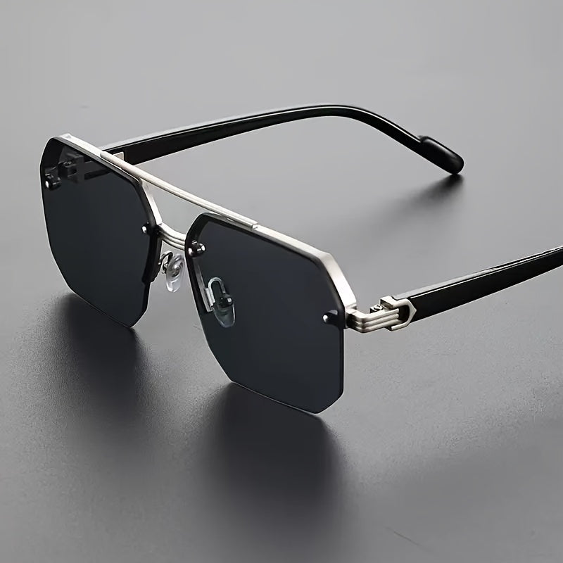 Herren Sonnenbrille | Retro Vintage | Ohne Rahmen | Sommer