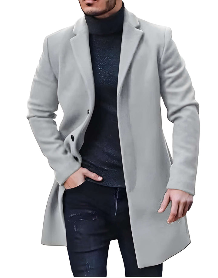 Winterjacke Herren | Klassischer Mantel Look | Jacke Herren Lang