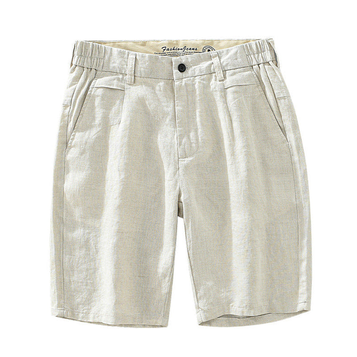 Herren Shorts | Leinen-Look | Mit Knopf | Sommer
