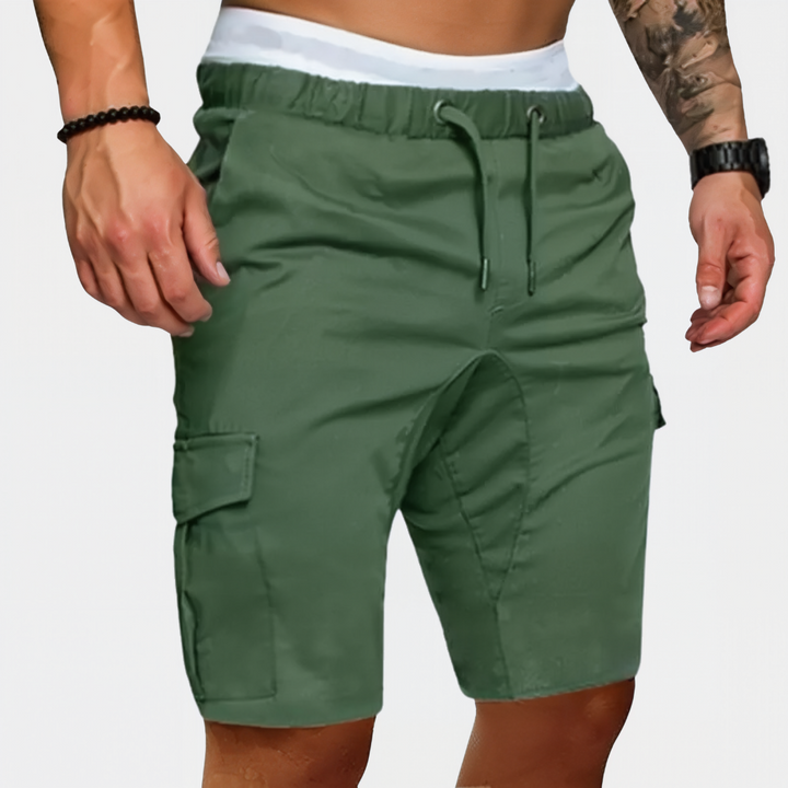 Herren Cargo Shorts | Straight | Mit Kordelzug | Sommer