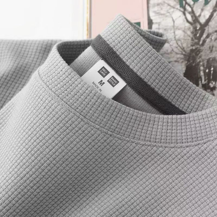 Herren T-Shirt | Slimfit | Waffelstruktur | Sommer