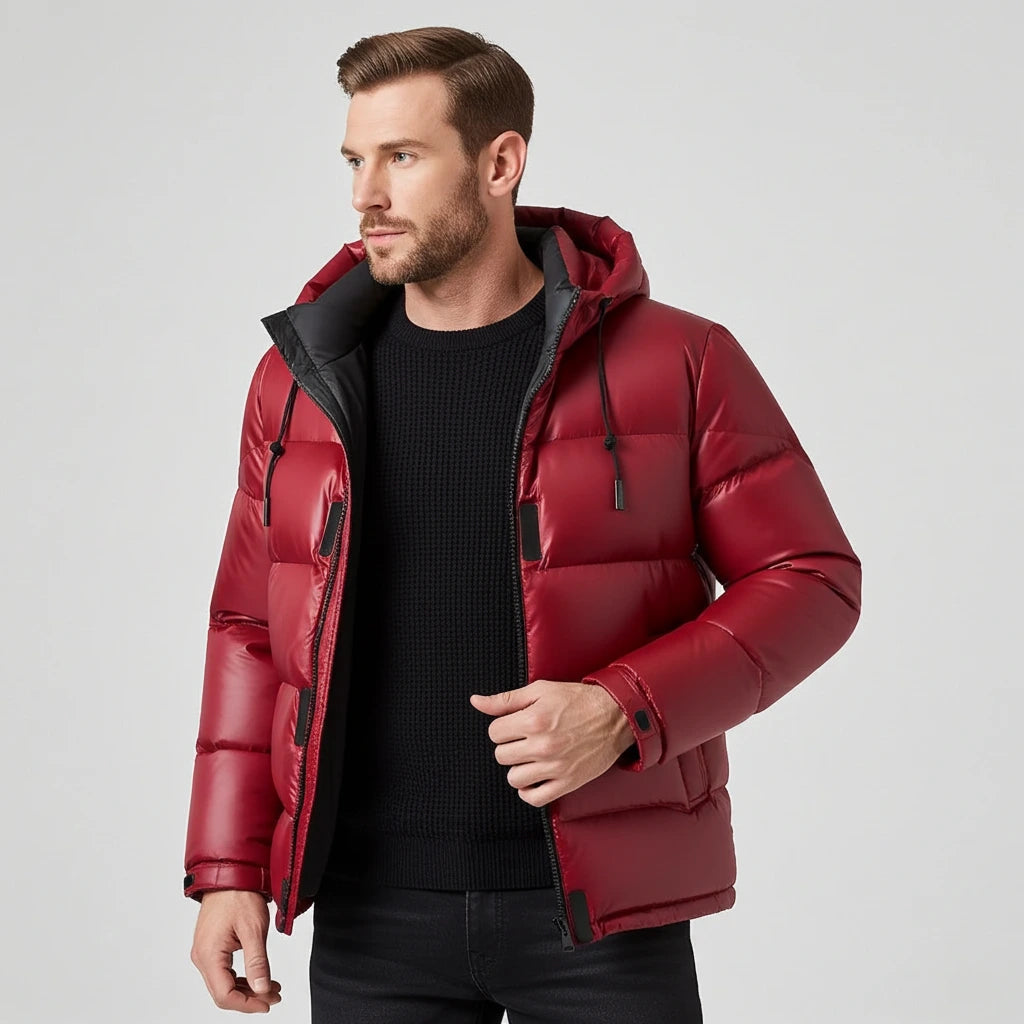 Winterjacke Herren | Gefütterte Kapuze | Jacke Herren Urban Look