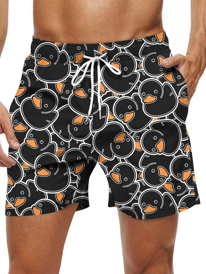 Herren Shorts | Relaxed Fit | Print Design &amp; Kordelzug | Sommer