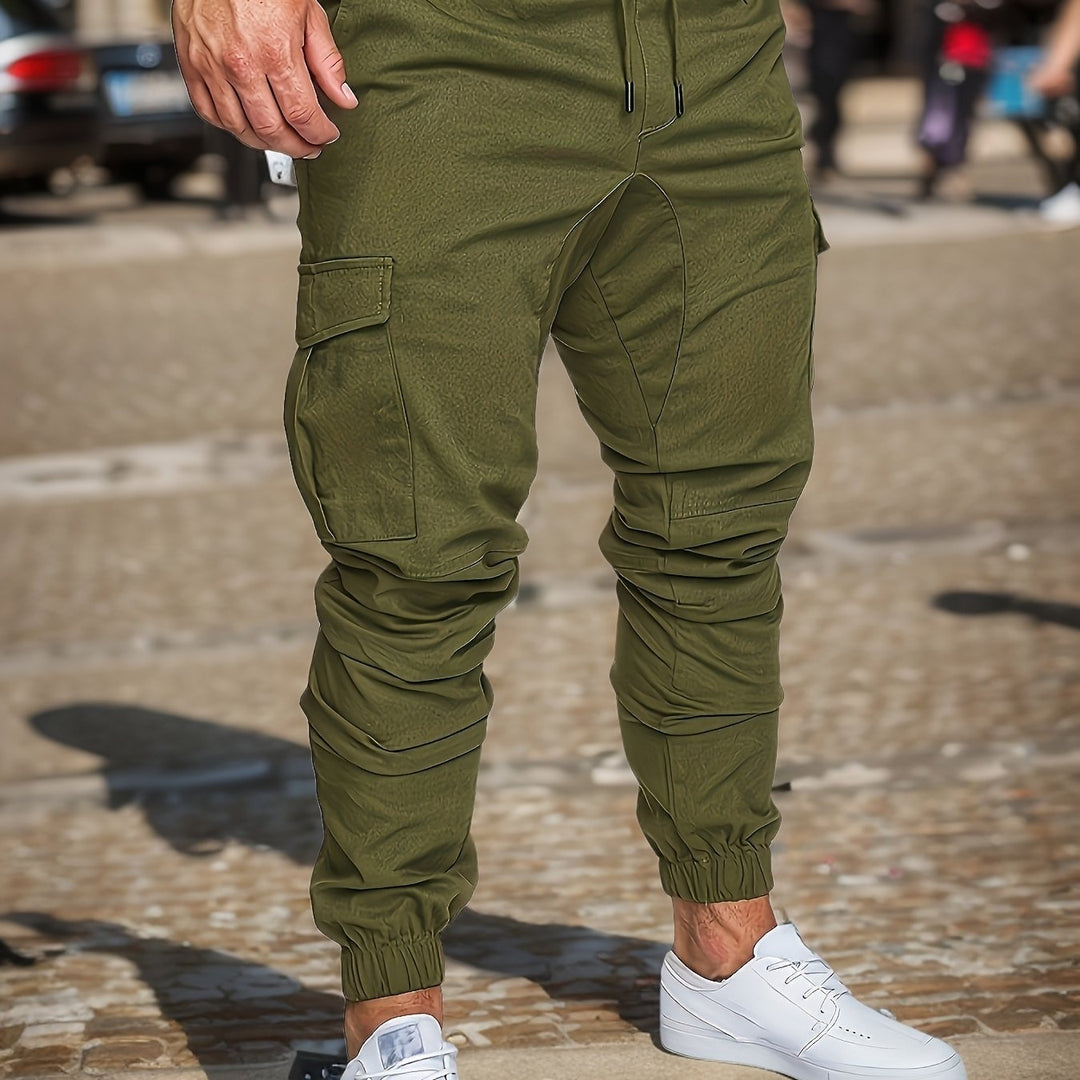 Herren Jogginghose | Cargo Stil | Schmale Passform | Sommer