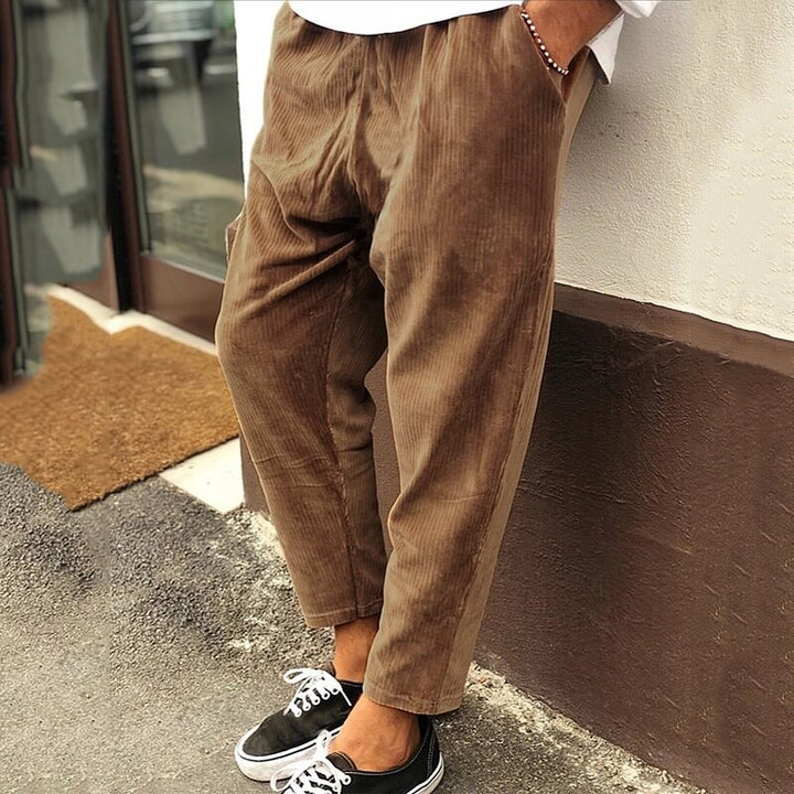 Cordhosen Herren | Lockerer Sitz Look | Kleider Trend Stil