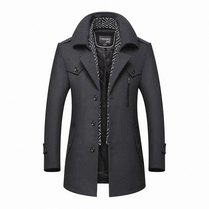 Winterjacke Herren | Mid-Length Mantel | Jacke Herren Klassisch