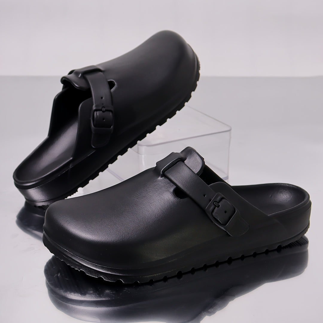 Herren Clogs | Elegant | Schnalle | Sommer