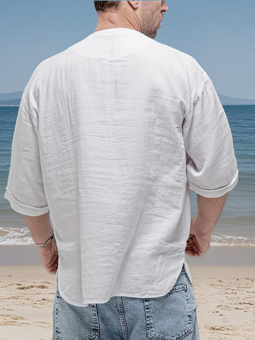 Herren Shirt | Oversized | Lange Ärmel | Sommer