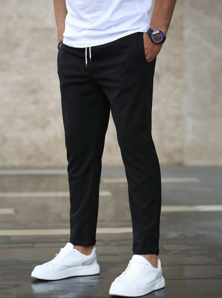 Herren Hose | Schmale Passform | Mit Kordelzug | Sommer