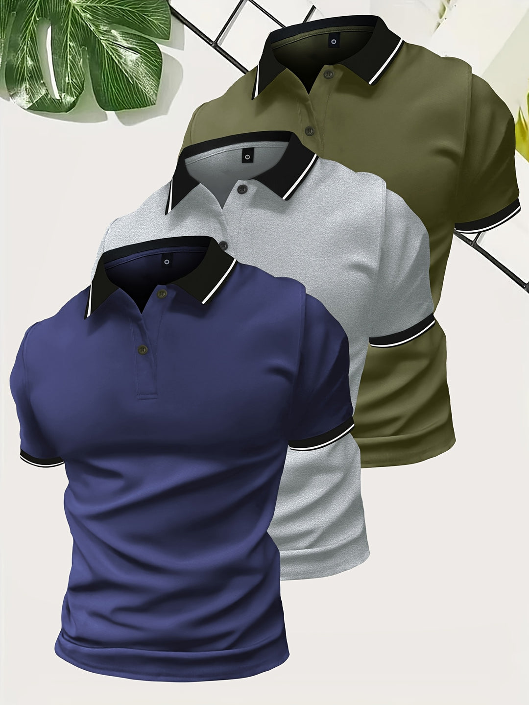 Herren Poloshirt | Slimfit | Contrast Design | Sommer