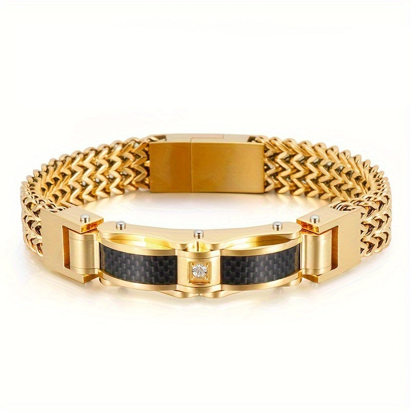 Herren Armband | Elegant | Magnetverschluss | Ketten Struktur