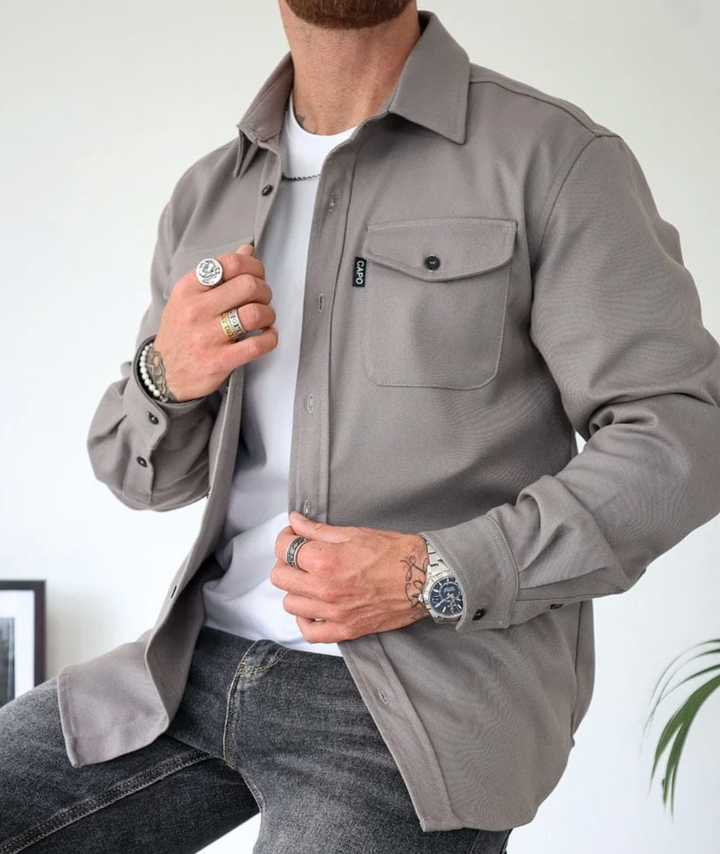 Winterjacke Herren | Casual Hemdjacke Overshirt | Jacke Herren Modern