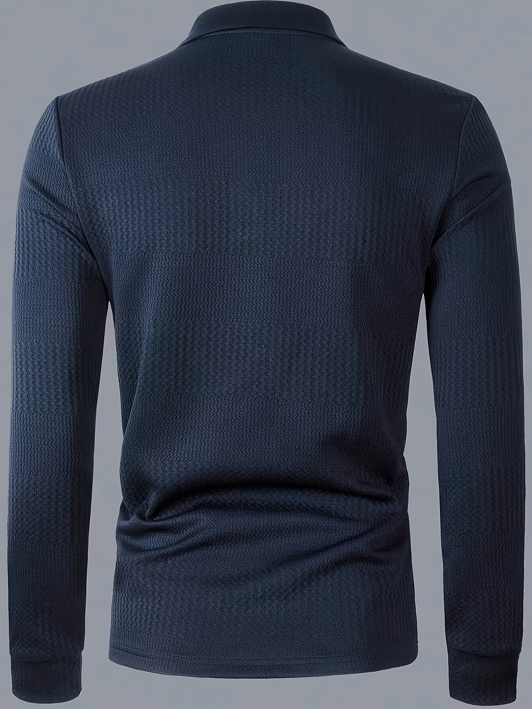 Herren Poloshirt | Strukturdesign | Langarm | Sommer