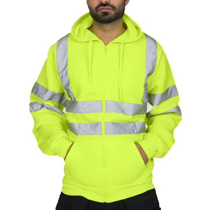 Herren Jacke | Warme Reflektierende Arbeitsjacke | Herren Skijacke