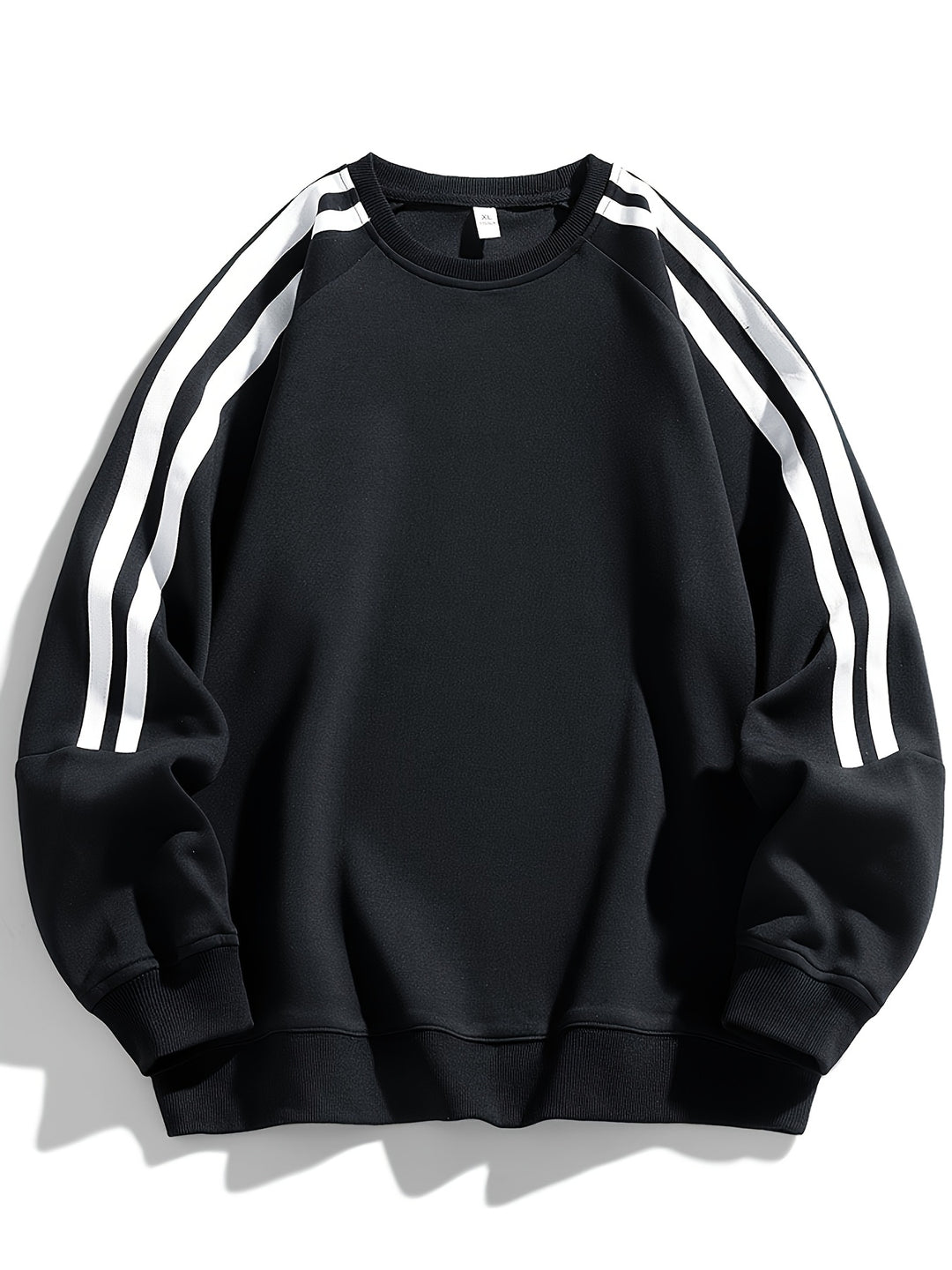 Herren Pullover | Oversized | Rundhals Streifenärmel | Frühling