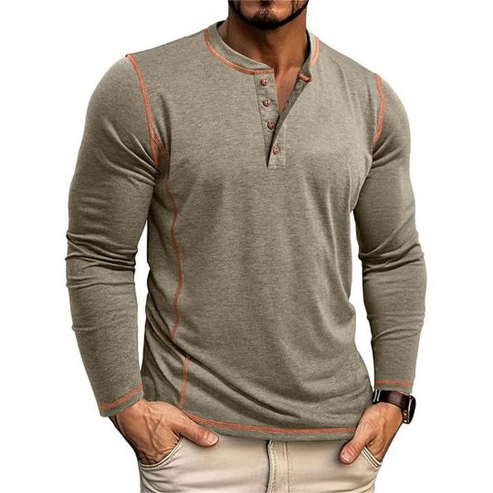 Herren Top | Slimfit Casual | Knopfleiste | Sommer