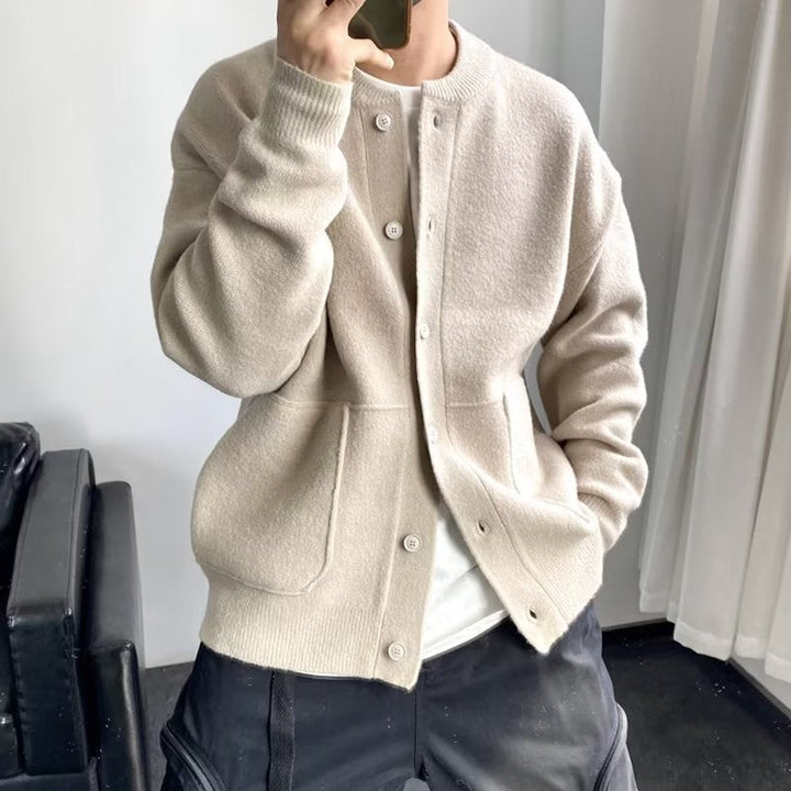 Herren Cardigan | Oversized Stil | Mit Knöpfen | Frühling