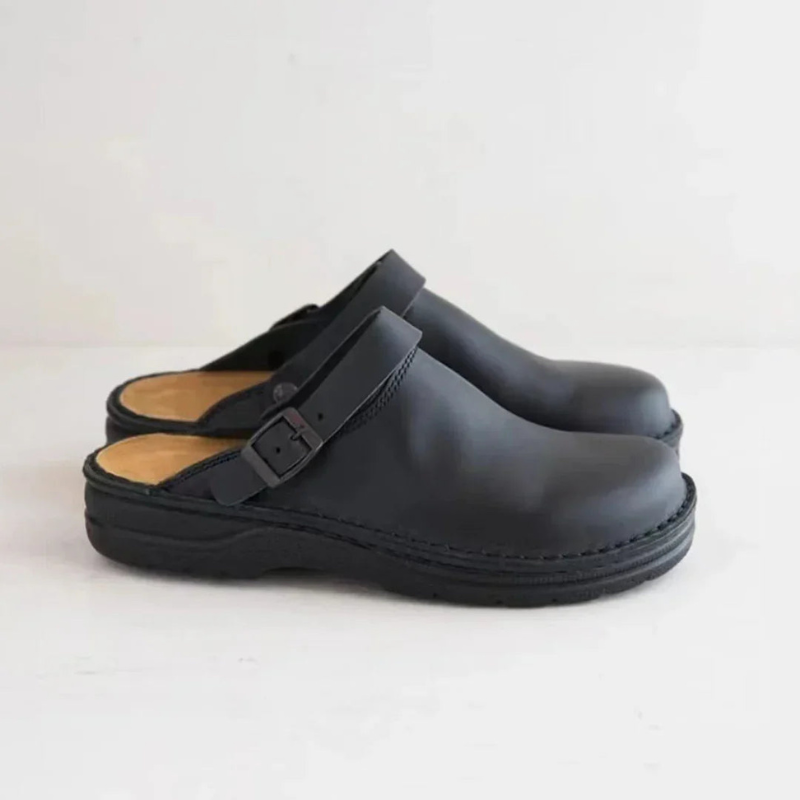 Herren Hausschuh | Bequeme Slippers mit Keilabsatz | Casual Schuhe