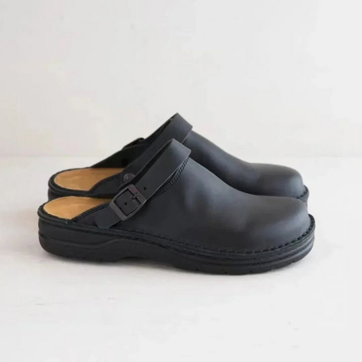 Herren Hausschuh | Bequeme Slippers mit Keilabsatz | Casual Schuhe