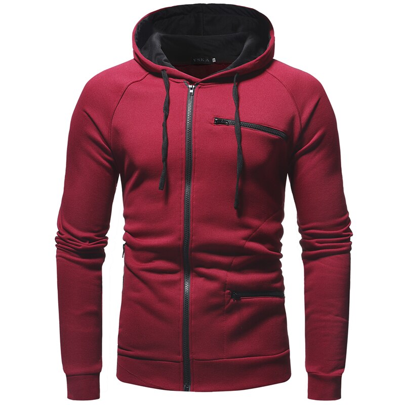 Herren Kapuzenpulli | Hoodie Jacke mit Reißverschluss | Warm