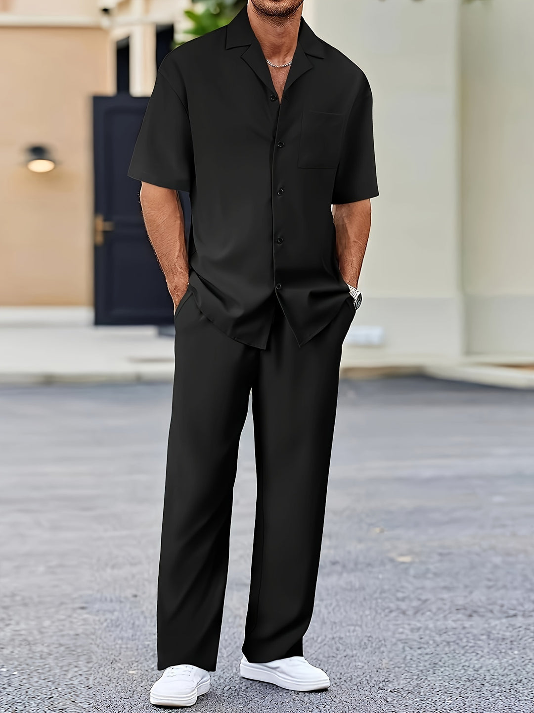 Herren Set | Elegant | Mit Knöpfen | Sommer