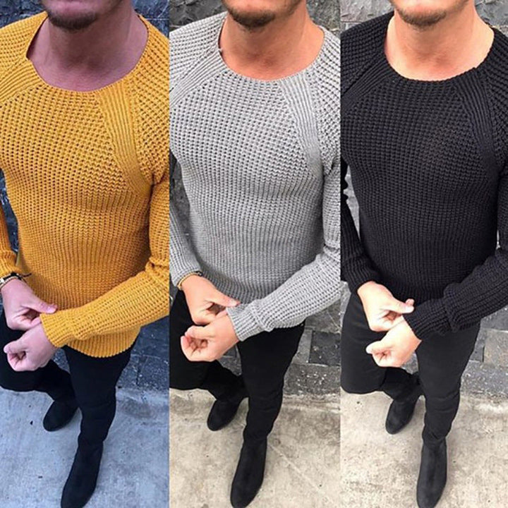 Pullover Herren | Strickpullover Herren | Rundhals Gestrickt Elegant