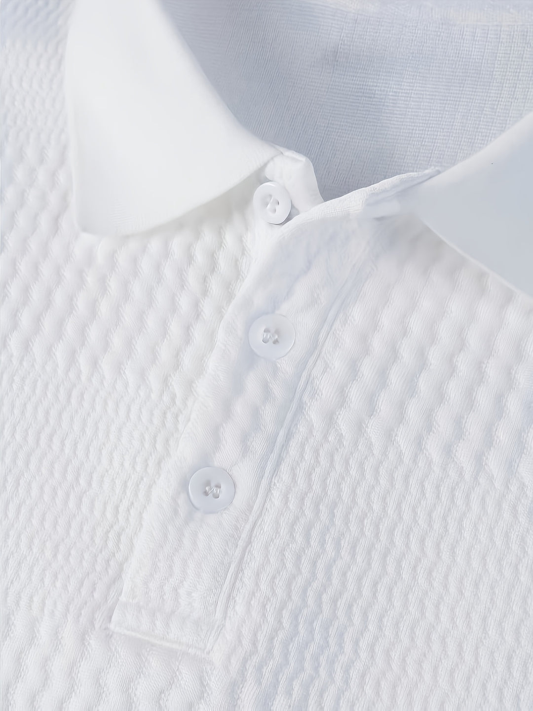 Herren Poloshirt | Strukturdesign | Langarm | Sommer
