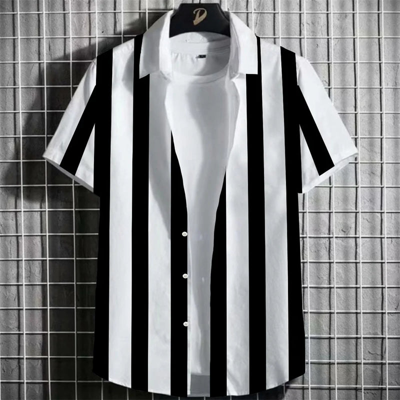 Herren Shirt | Mahjong-Muster | Retro-Stil | Sommer