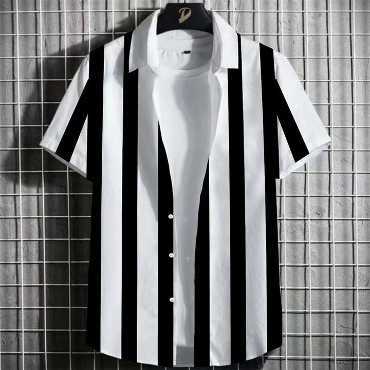 Herren Shirt | Mahjong-Muster | Retro-Stil | Sommer