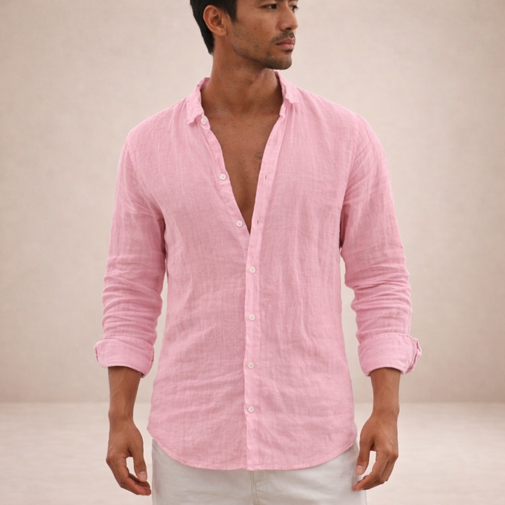 Herren Hemd | Straight | Mit Knöpfen | Sommer
