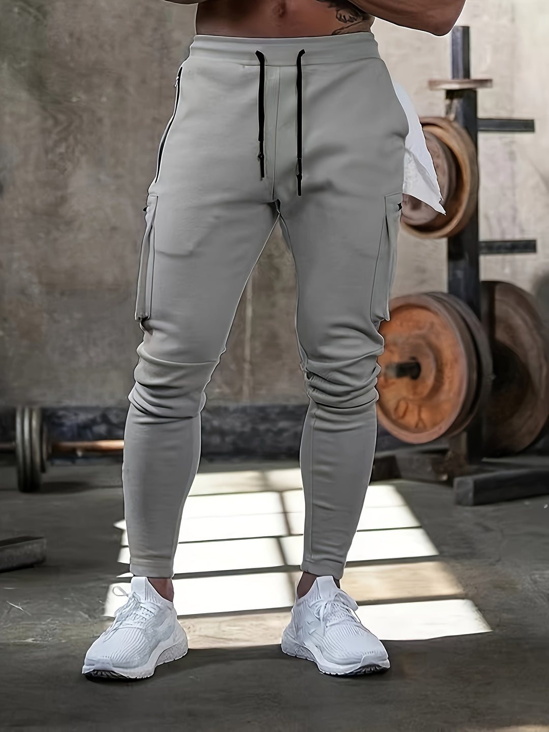 Herren Jogginghose | Tapered | Mit Taschen | Sommer Drift