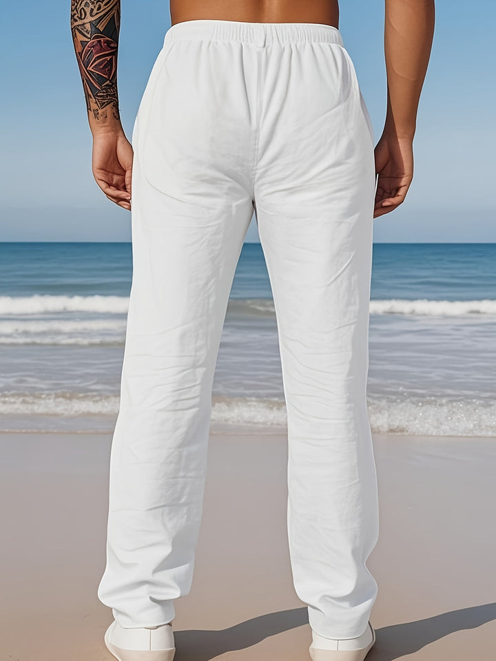 Herren Hose | Tapered | Mit Kordelzug | Sommer