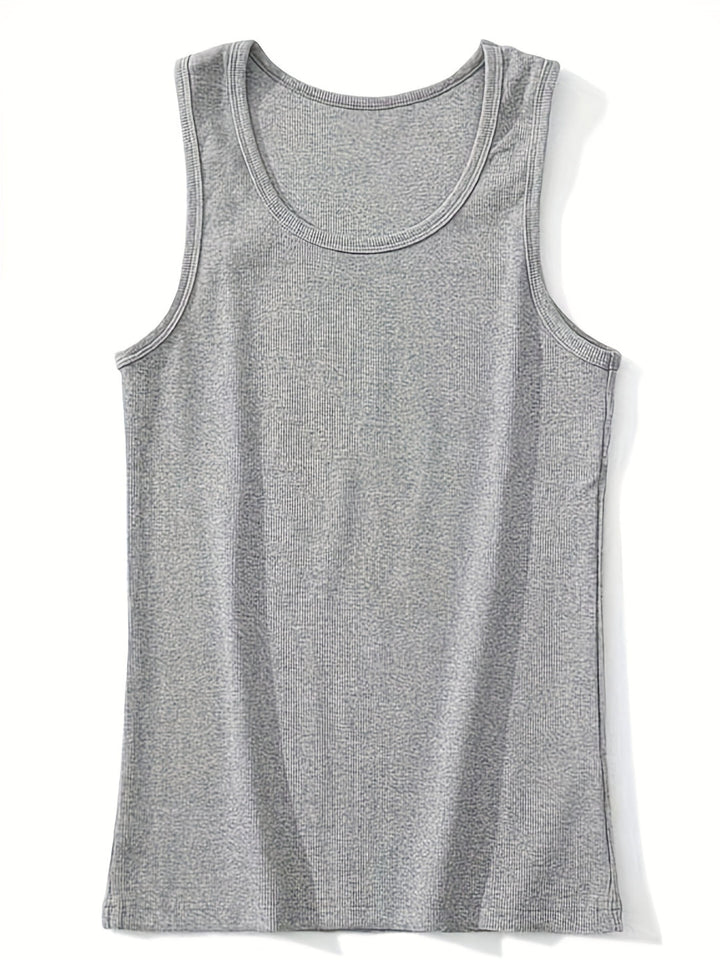 Herren Tanktop | Slim Fit | Gerippte Struktur | Sommer