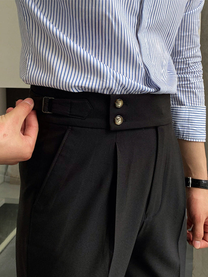 Herren Hose | Tapered | Hohe Taille | Frühling
