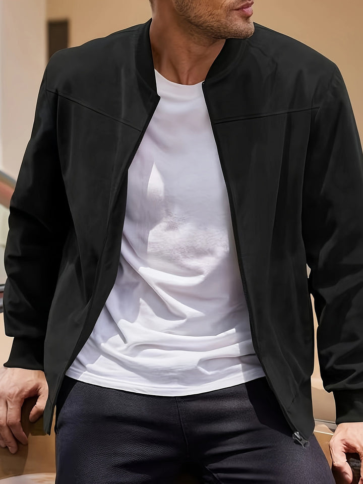 Herren Jacke | Slimfit | Reißverschluss | Frühling