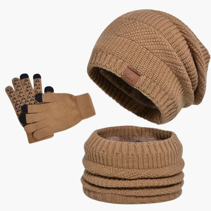 Herren Set | Mütze Schal Handschuhe | Kleider Winter