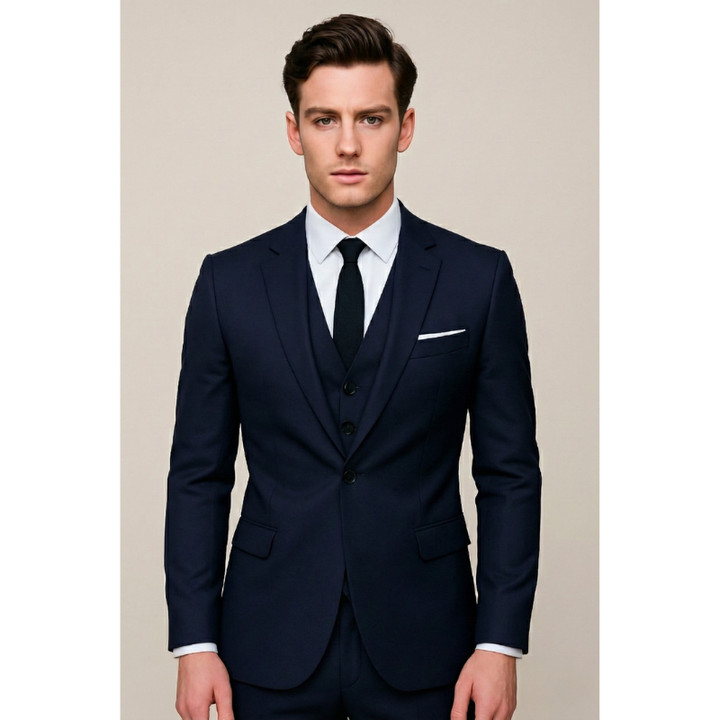 Herren Set | Dreiteiliger Slim Fit Anzug | Elegante Kleider