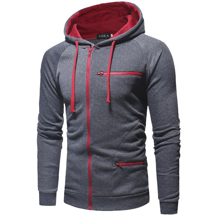 Herren Kapuzenpulli | Hoodie Jacke mit Reißverschluss | Warm