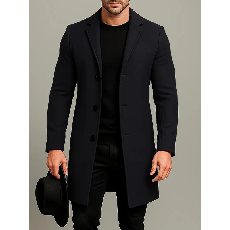 Jacke Herren | Eleganter Mantelstil | Trendy Winterjacke Herren