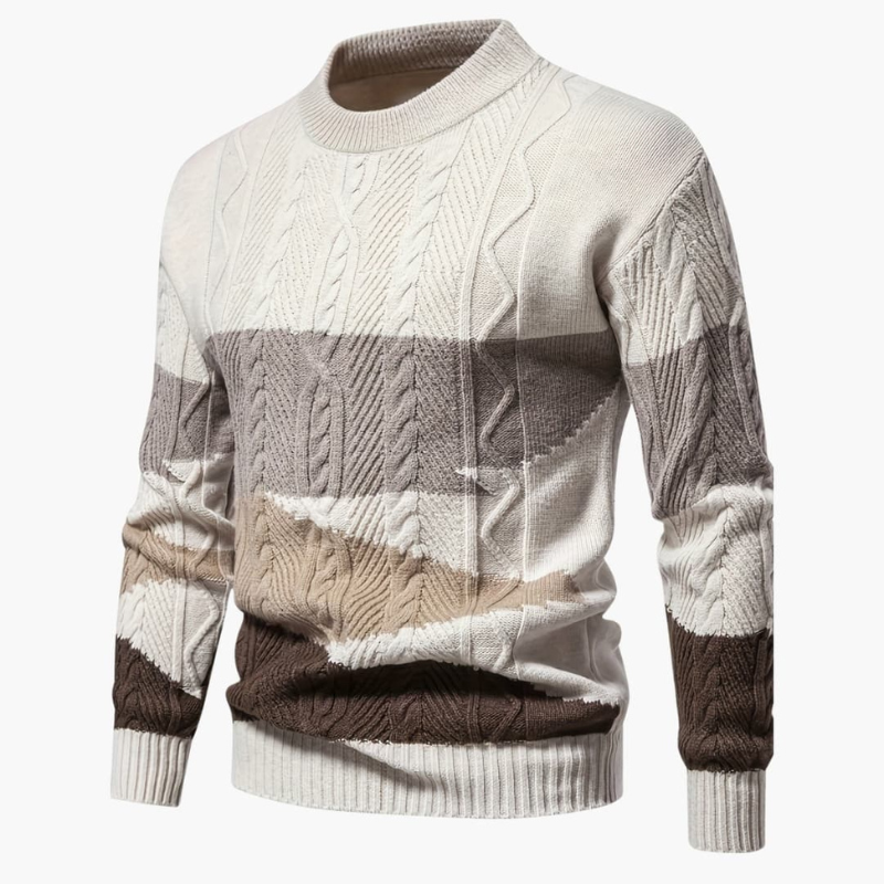 Pullover Herren | Modern Weicher Strukturmix | Strickpullover Herren